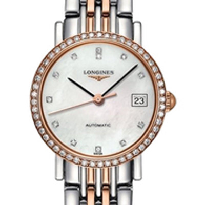 98新浪琴公价3.9万博雅系列原镶钻女士手表机械腕表L4.309.5.88.7