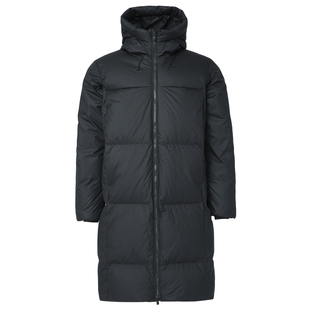 Armour 连帽羽绒服女款 FW24 纯色保暖长款 黑色 时尚 Under