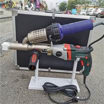 Portable extrusion plastic welding machine hot air preheating and welding rod extrusion are integrated to weld thermoplastics