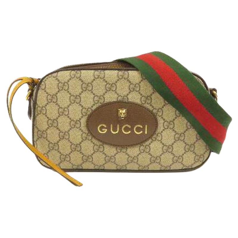 Gucci Men's Bag Gg Supreme Gg Monogram Coated/Waterproof Canvas Crossbody Bag