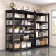 Boutique shelves household storage rack floor-standing multi-layer balcony supermarket steel storage rack warehouse utility room commercial storage