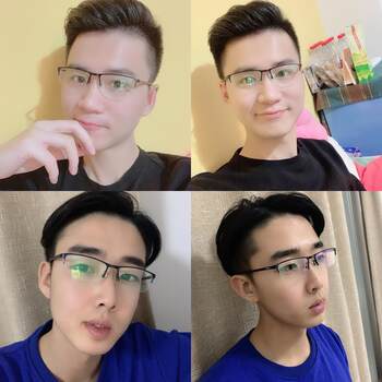 High-end color-changing glasses for men, radiation-resistant blue light, myopia, hand and brain electromechanical fatigue eye protection, flat light, degree protection