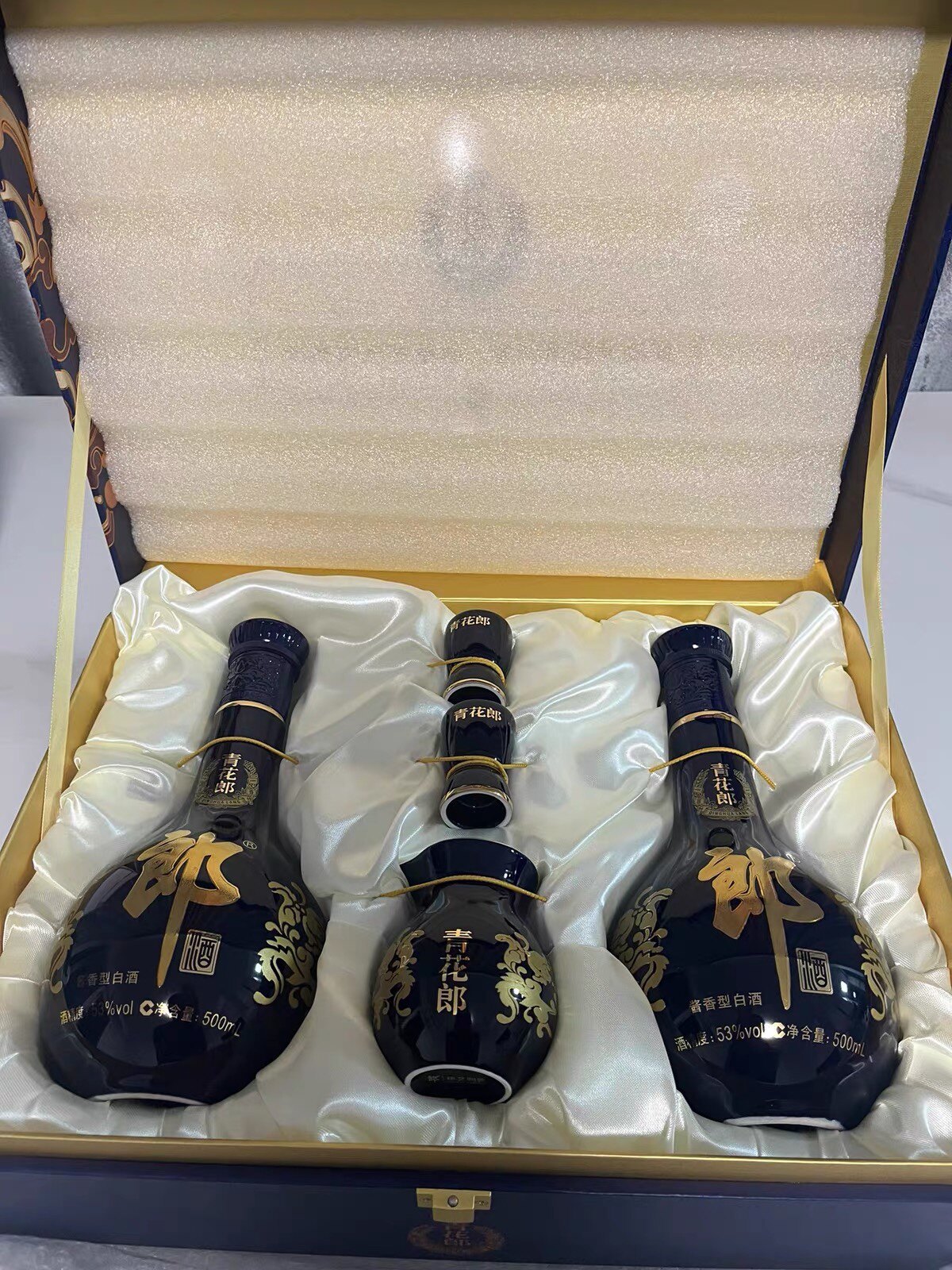 郎酒青花郎53度酱香型白酒双瓶礼盒装500mL*2瓶官方旗舰店正品评价- 淘宝网