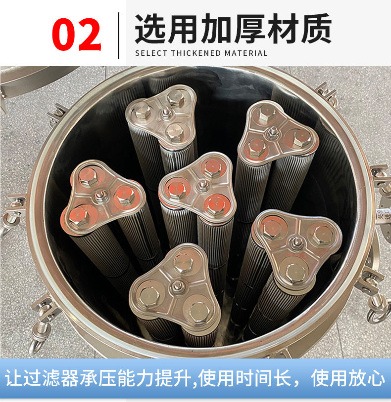 товар из китая 不锈钢过滤器折叠滤芯保安过滤器化工医药原料分离过滤机定制