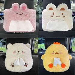 Car Tissue Box Corgi Butt Hanging Style Car Tissue Box Cartoon Cute Car Interior Decoration Accessories Collection