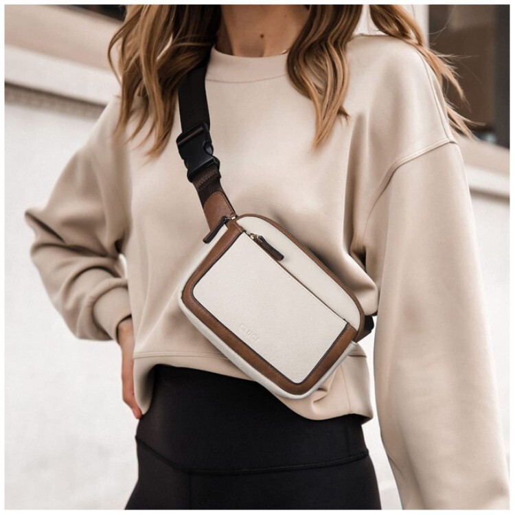 In Stock: Mini Belt Bag, Versatile Crossbody Bag, Waist Bag with Adjustable Shoulder Strap, Faux Leather Women's Waist Bag