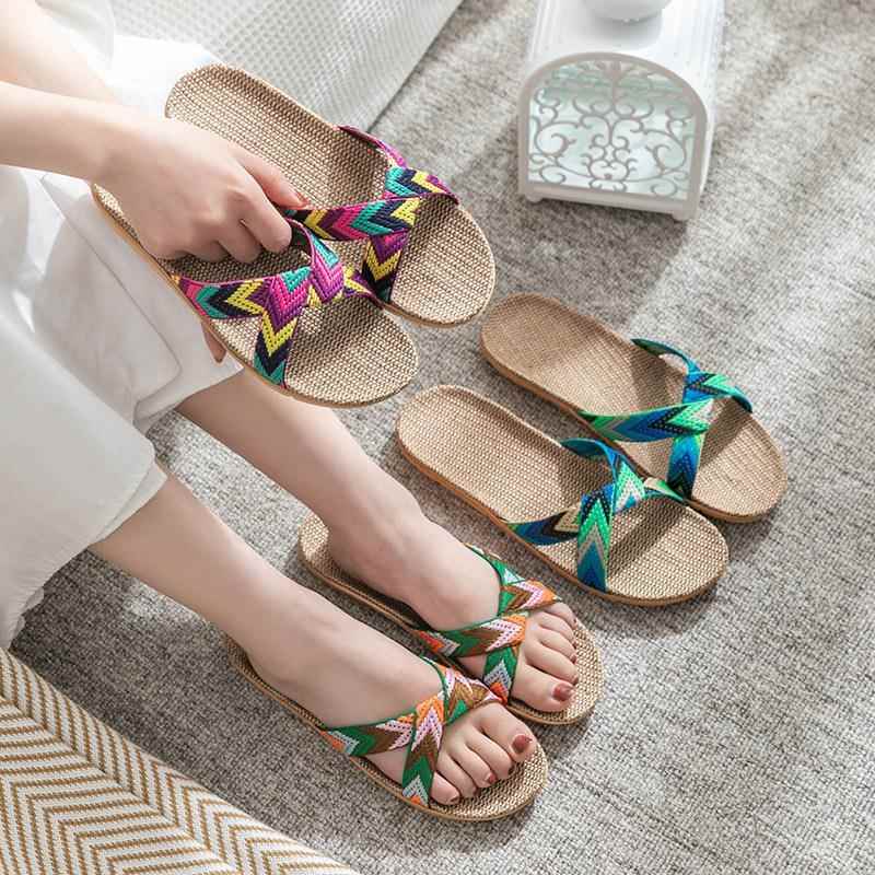 Hand-Woven Rattan and Linen Slippers, Pure Natural Bamboo Soft-Soled Slippers, Men's and Women's Shoes, Sweat-Absorbent Sandals for Autumn. Hand-Woven Rattan and Linen Slippers, Pure Natural Bamboo Soft-Soled Slippers, Men's and Women's Shoes, Sweat-Absorbent Sandals for Autumn.