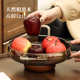Jinkabai glass fruit tray living room new exquisite fruit pot snack storage Chinese dried fruit tray high feet