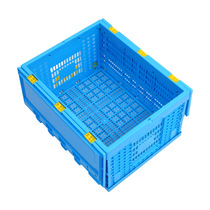 P basket P pure new material blue injection folding basket with cover 500-00 plastic large folding 514 color thick plastic folding