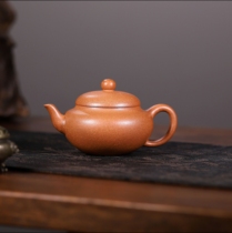 Bianli Jixintang raw crab roe mud 150CC pure handmade Yixing purple clay pot