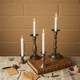 Retro European candlestick ornaments iron art living room dining table home candle holder photography props metal candle cup