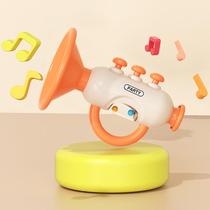 Childrens trumpet toy can play baby trumpet musical instrument harmonica kindergarten playing birthday gift for boys and girls