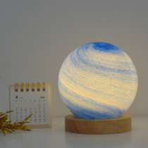 Creative Planet Night Light Nordic Style Study Office Desktop Bedroom Bedside Table Ornament Home Decoration
