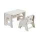 Folding Table Cover for Children Aged 1-6, Small Foldable Study Table and Chair Set for Home Use, Toy Table, Dining Table