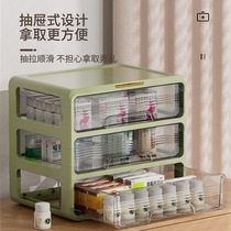 Medicine box household medicine box household multi-layer large-capacity medicine box storage box desktop medicine storage box storage cabinet