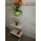 Solid wood storage rack Living room Retro iron multi-layer book and newspaper rack Bedroom household sofa table side storage rack movable