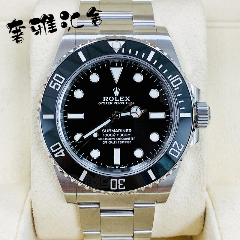 New Full Set of Black Submariner Rolex Watches for Men, Automatic Mechanical, 98% New, 124060
