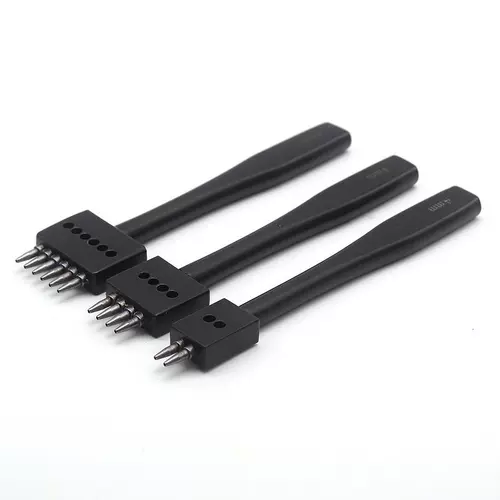 Круглый измельчитель кожи, круглый дырокол, дырокол с несколькими отверстиями, круглый дырокол, инструмент для пробивания и шитья изделий из кожи ручной работы