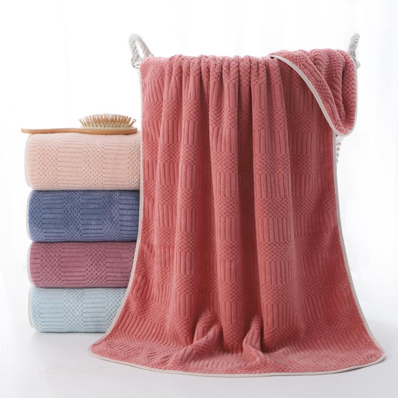 Thickened Coral Fleece Bath Towel for Home Use, Adult Bath Wrap, Absorbent Quick-Dry Beach Towel Manufacturer