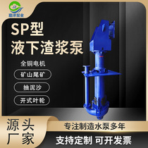 SP R vertical submersible slurry pump high chromium alloy mine sand pumping high concentration sand suction pump river dredging mud pump