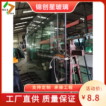 Changsha custom-made architectural curved tempered laminated glass hot-bent laminated curved steel glass laminated insulating glass