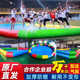 大型充气水池支架水上乐园滑梯户外幼儿园儿童广场摆摊钓鱼游泳池