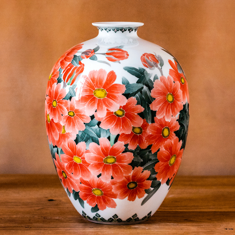 Ceramic vase collection and gift Chinese ceramic art master Liu Zhi vase ornaments modern decoration