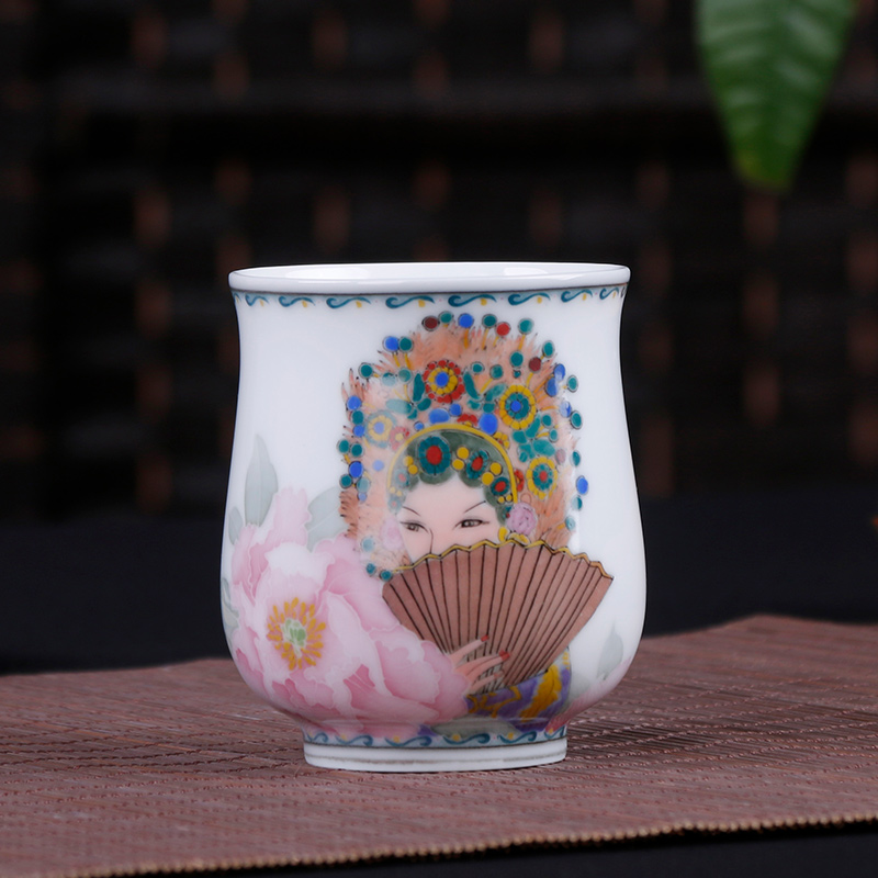 Collection Tea Ware Hunan Department of Arts and Crafts Wang as pure hand painted tea tea tasting cup Handheld tea cup D217