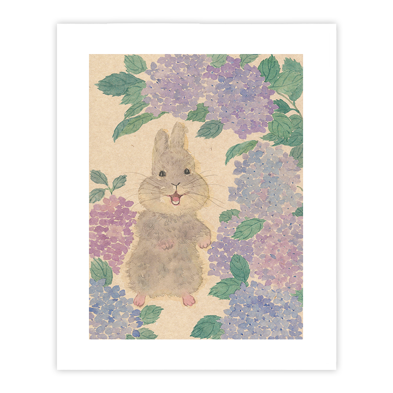 (new goods pick-up) illustrator Wong Feng Xia (Rabbit Rabbit and Endless Summer) Sign up for a limited edition painting-Taobao