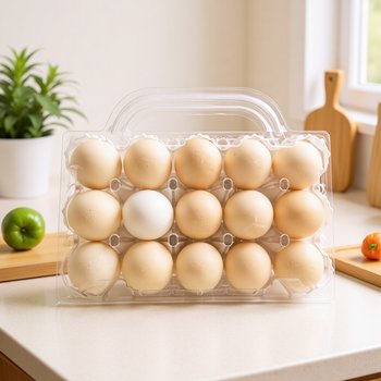 Free shipping disposable plastic thickened egg holder 15 pieces portable medium egg holder buckle for convenient local egg packaging