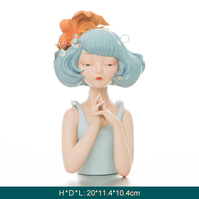 Hunter Jia Xiaoggull Owl Garden hair hair on the flower of the Qui fish mini cartoon desktop