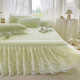 Summer ice silk latex mat three-piece set bed skirt 2023 new summer single double bed sheet air conditioning soft mat