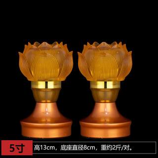 New buddhist supplies, water d glass lotus lamp, le buddha glass front lamp, a pair of buddha lotus lamps for worship in the temple.