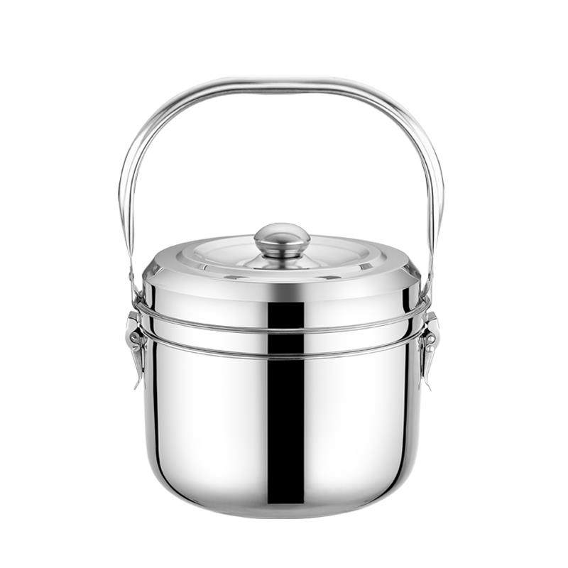 Insulated Pot, No-Fire Re-Cooking Pot, Energy-Saving Pot, Genuine Stainless Steel Stew Pot, 6L/9L Large Capacity Stew Pot, Gas and Electric Dual-Use