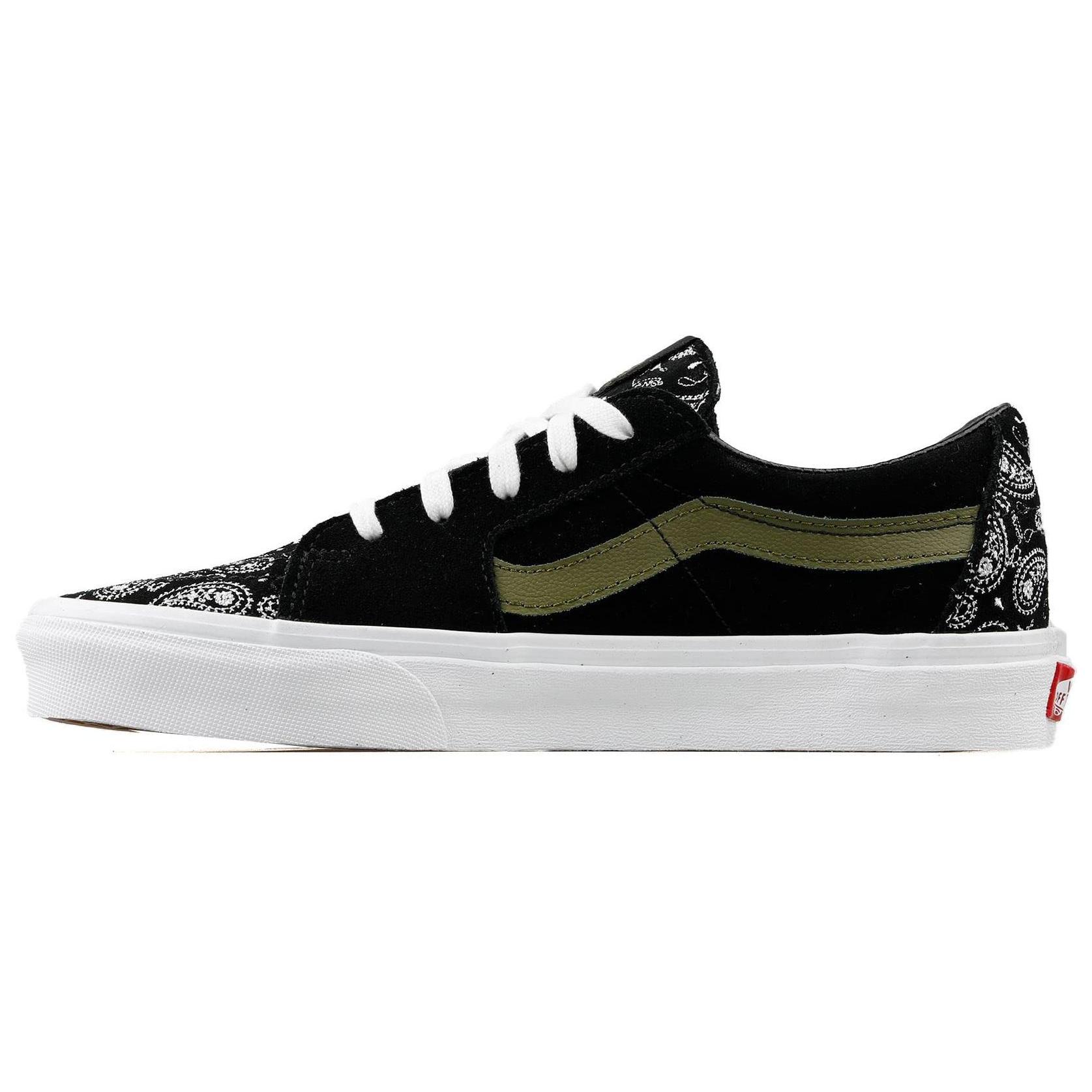 Vans SK8 皮革 潮流休闲 耐磨轻便 低帮 板鞋 男女同款 黑白色