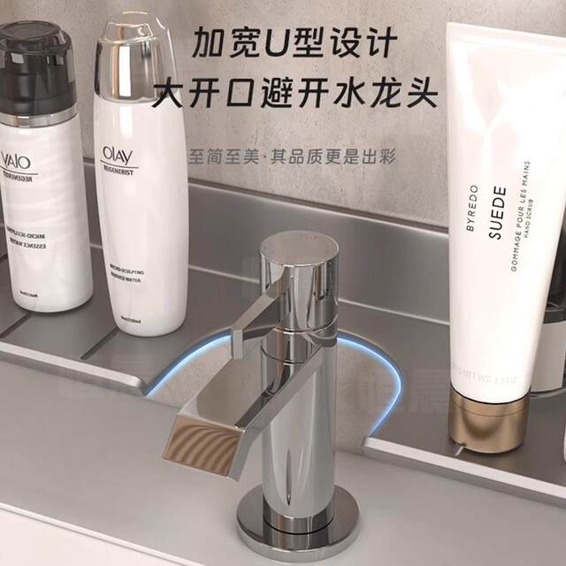 Mirror-Front Bathroom Storage Rack, Toilet Washbasin, Wall-Mounted, No-Drill Bathroom Shelf