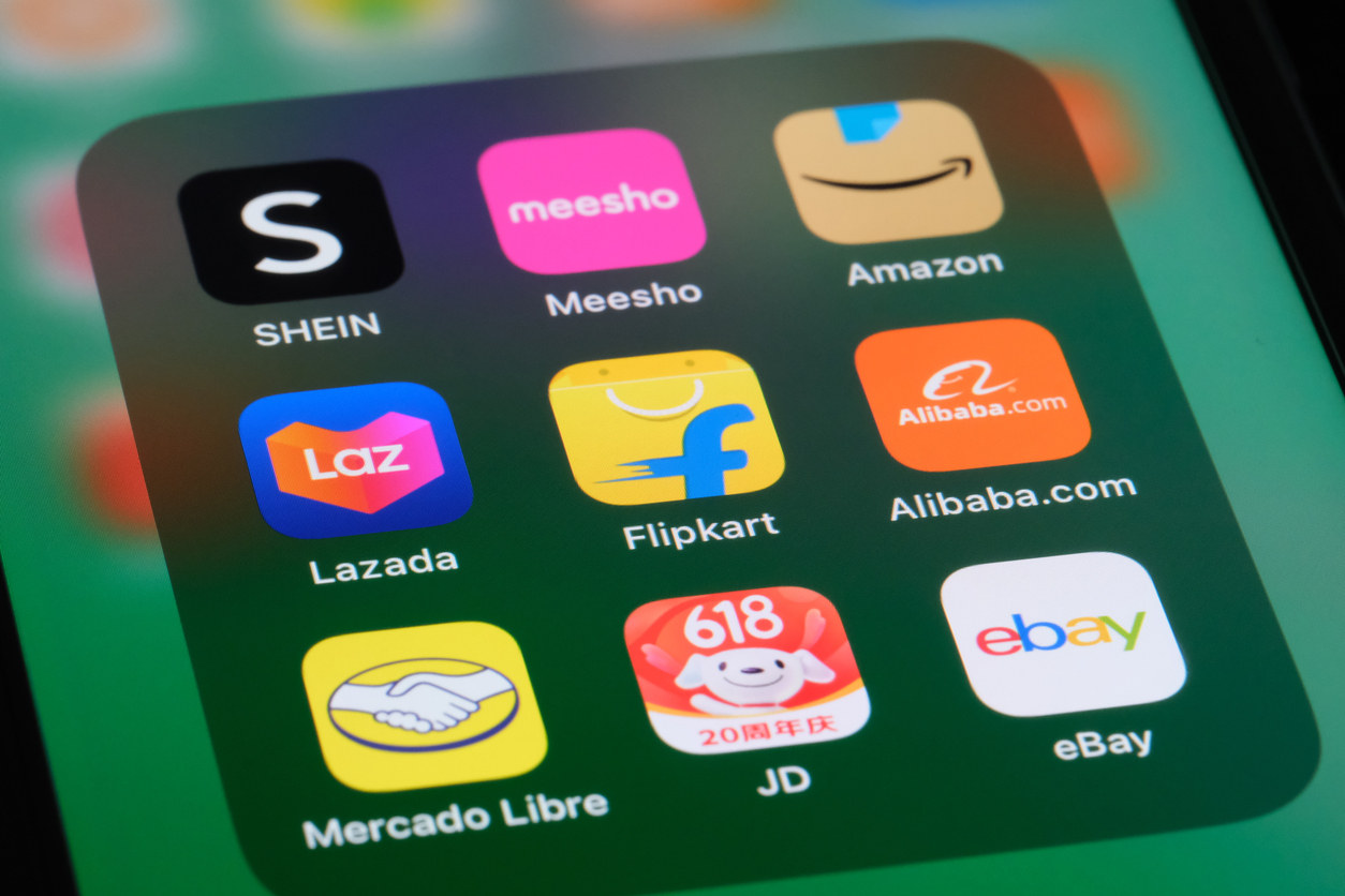 Alibaba.com among other shopping apps