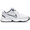 Nike White Navy cow split leather retro classic non-slip low top dad shoes men's blue and white