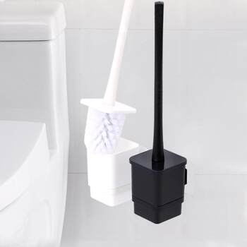 Wall-mounted cleaning brush without dead ends, household bathroom rack set, toilet brush, no punching toilet brush