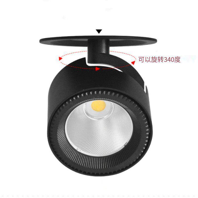 Dimmable led Nordic track spotlight ceiling living room cob downlight 7w 9w 12w 15w embedded
