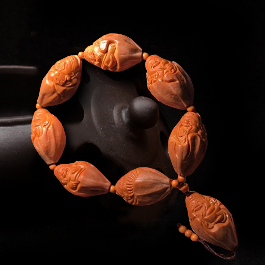 1 95 * 3 4cm < Coated Poly Treasure Fortune God > Nuclear Sculpture Hand Strings and Play Gifts