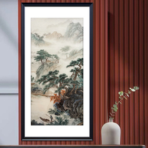 Embroidery pure handmade Suzhou embroidery Landscape living room entrance decoration hanging paintings handicrafts collection gifts