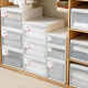 Wardrobe storage box drawer Japanese plastic transparent storage box household clothes sorting box clothing storage box