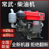 Changzhou horizontal bar diesel engine small water-cooled 12 15 18 horsepower marine tractor agricultural engine electric start