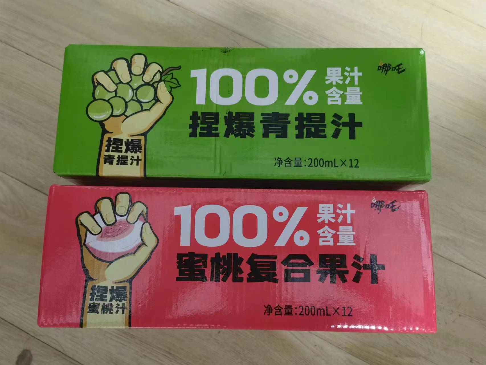 哪吒百分百青提汁饮料200ml*12盒使用感受