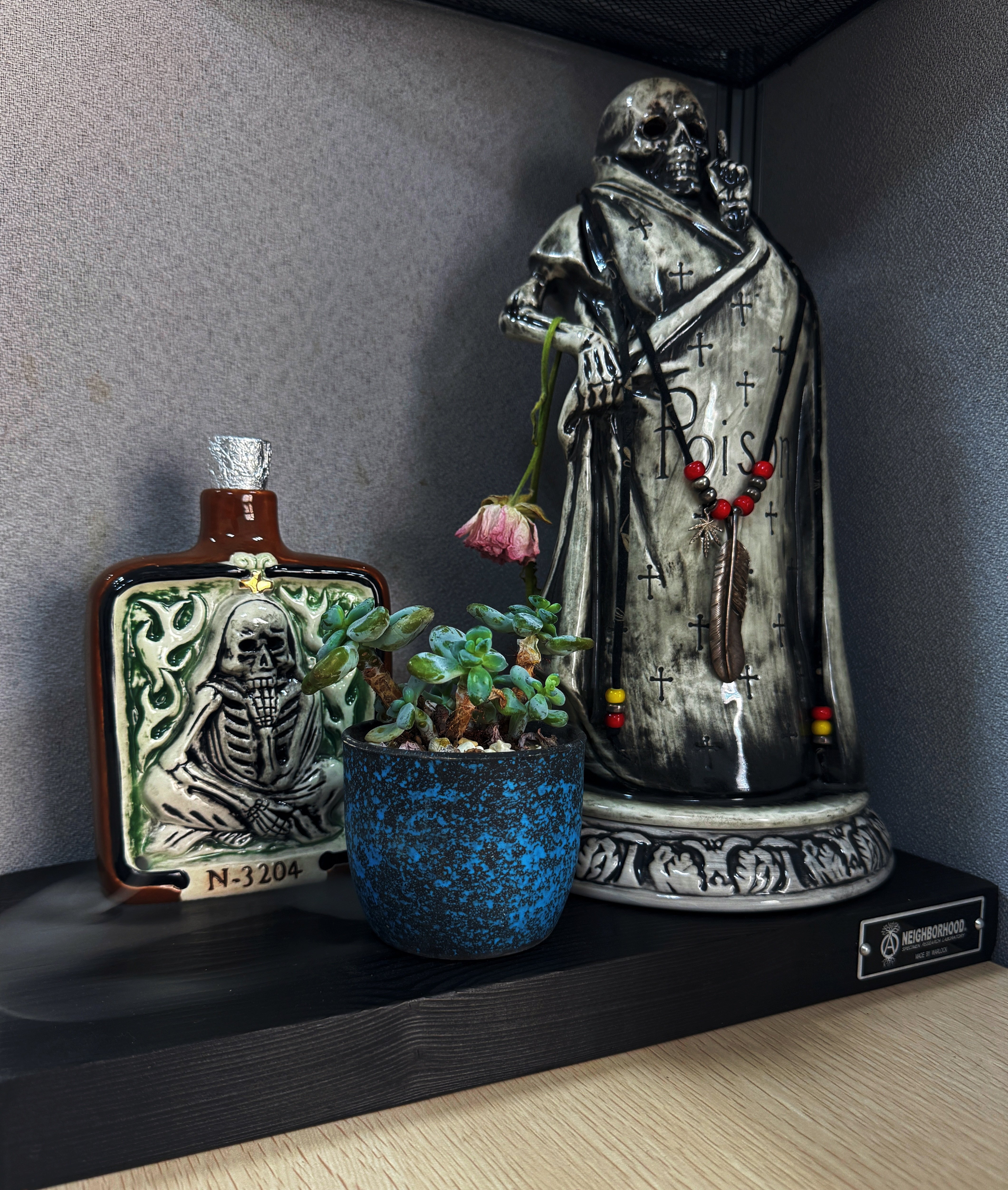 国仓NEIGHBORHOOD BOTTLE INCENSE CHAMBER复古酒瓶骷髅香炉26SS评价