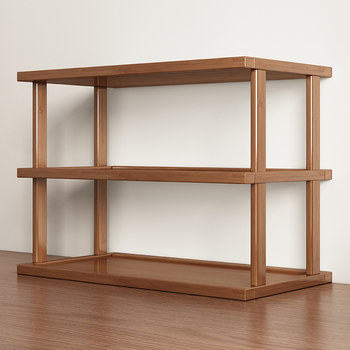 Desktop storage rack desk bookshelf office workstation multi-layer storage household desk countertop small water cup rack