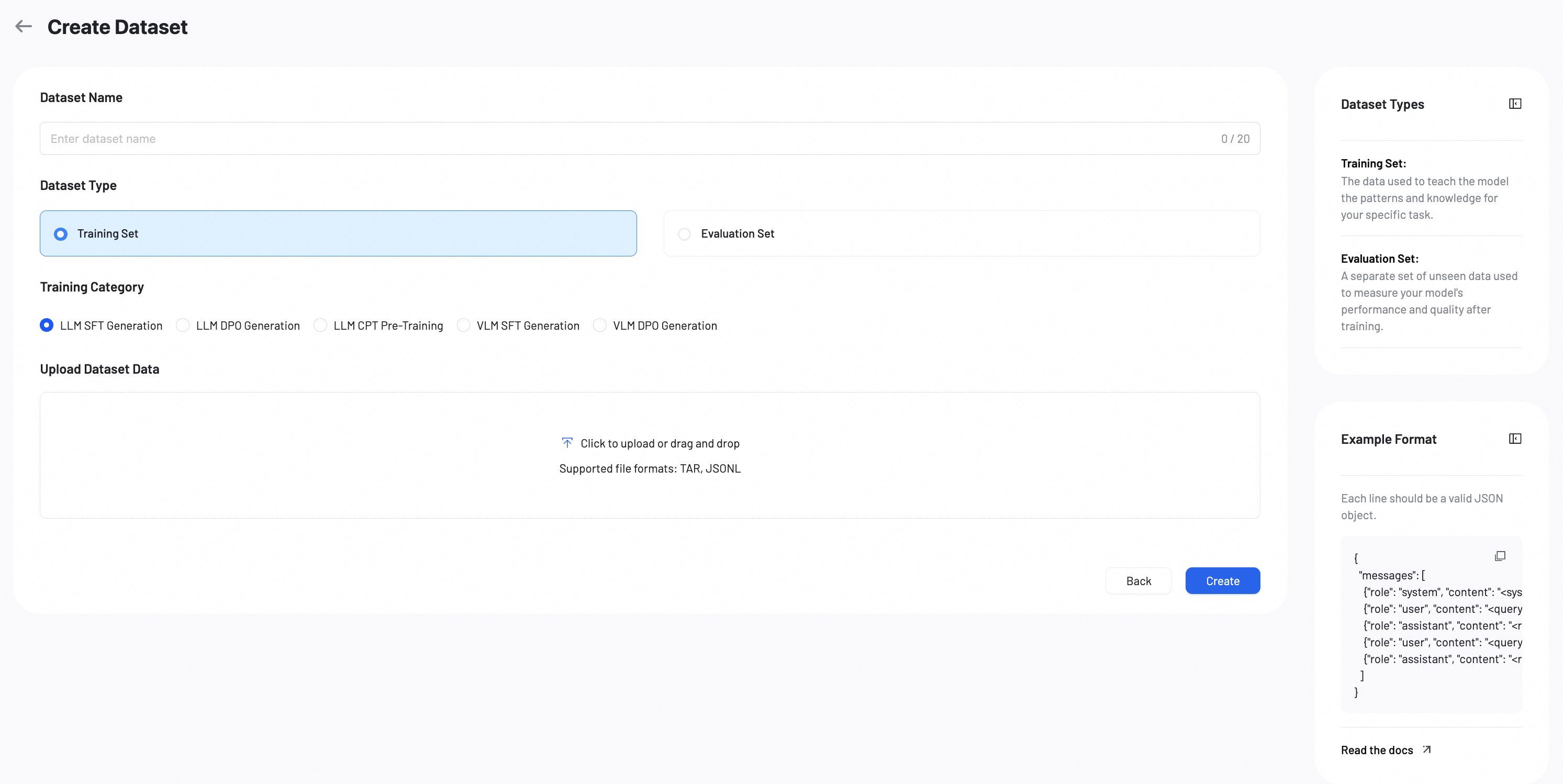 Create Dataset