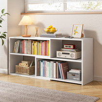 Retractable bookshelf floor-standing tableside storage rack low bookcase home bay window small cabinet storage cabinet under the table storage cabinet