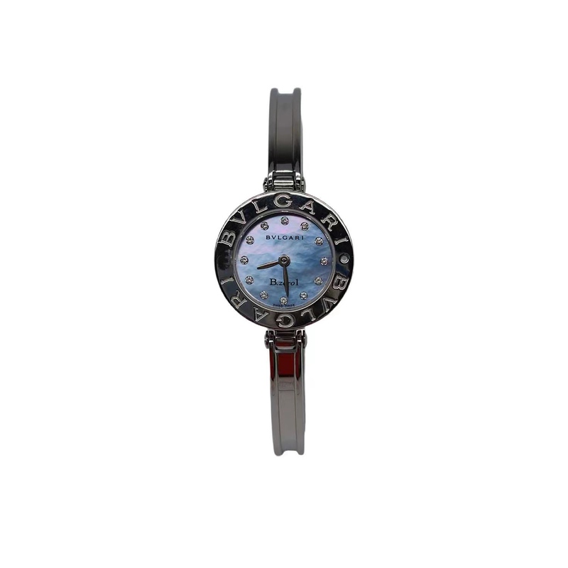 [9.8 New] Bvlgari Bracelet Watch B.Zero1 Series Blue Mother-Of-Pearl Dial Quartz Women's Watch